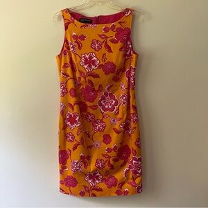 Jones New York Bright Floral Sheath Dress 10